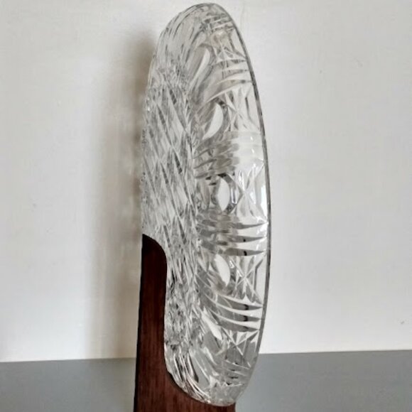 Beautiful Vintage 12” Laursitzer Crystal  Plate SEE DESCRIPTION - Picture 6 of 12